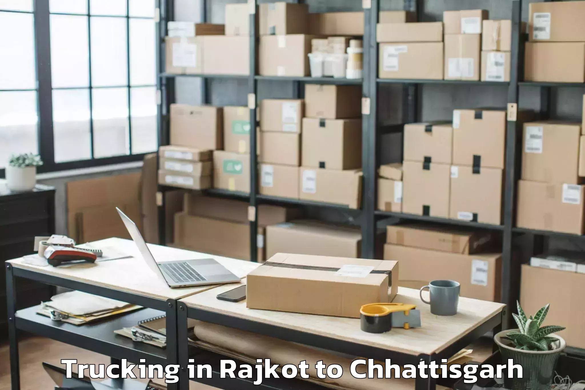 Book Rajkot to Sakti Trucking Online